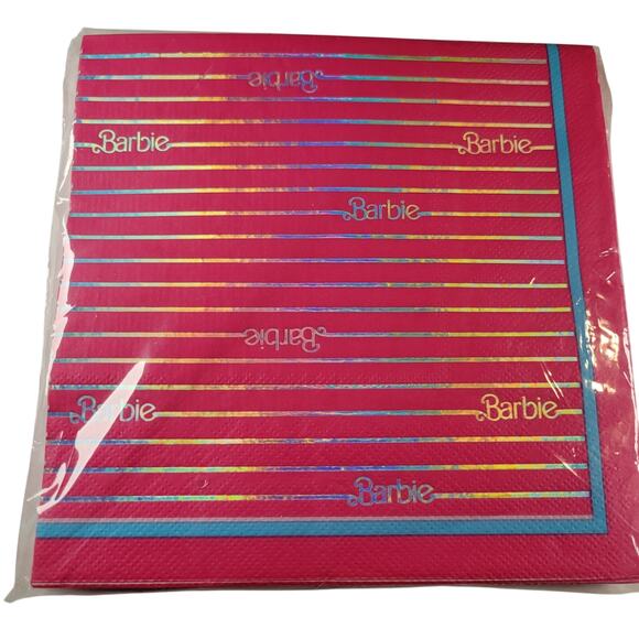 Lot of 2 Packs Barbie Luncheon Napkins - 16 Ct Each Party Supplies Birthday - Picture 4 of 7